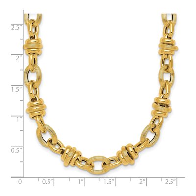 14K Yellow Gold Fancy Link Necklace – view 6