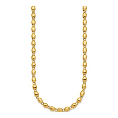 14K Yellow Gold Beaded 18-inch Necklace – view 3
