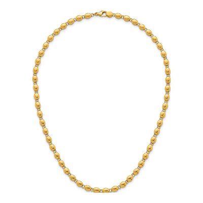 14K Yellow Gold Beaded 18-inch Necklace – view 5