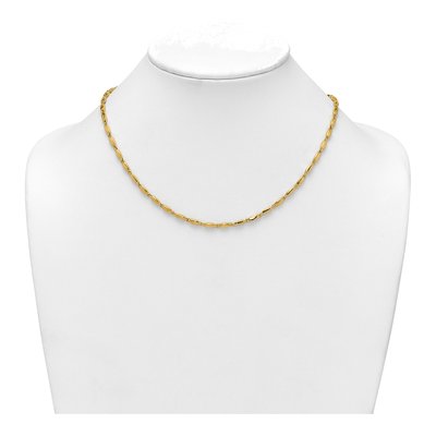 14K Yellow Gold Fancy Bar Link Necklace – view 4