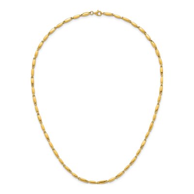 14K Yellow Gold Fancy Bar Link Necklace – view 5