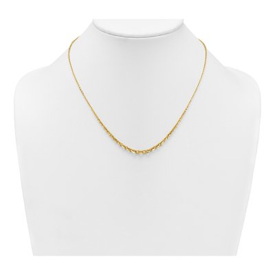 14K Yellow Gold Graduated Cable Necklace – view 4