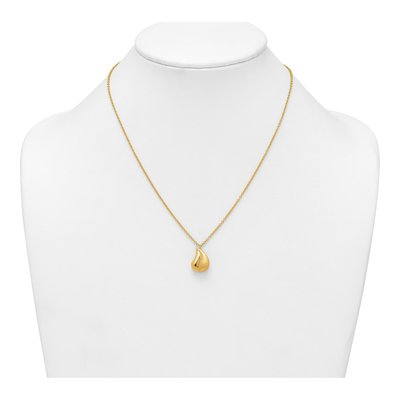 14K Yellow Gold Teardrop Necklace – view 4