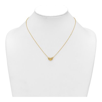 14K Yellow Gold Heart Necklace – view 4