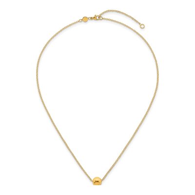 14K Yellow Gold Round Pendant Necklace – view 5