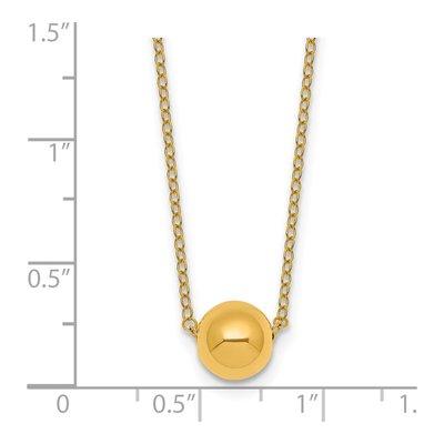 14K Yellow Gold Round Pendant Necklace – view 6