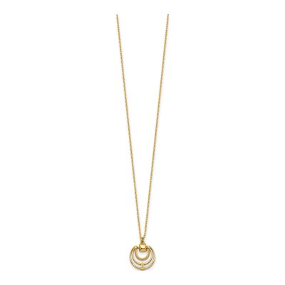 14K Yellow Gold Fancy Circles Necklace – view 3