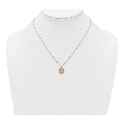 14K Yellow Gold Fancy Circles Necklace – view 4