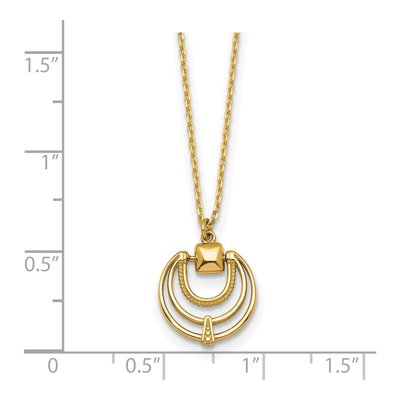 14K Yellow Gold Fancy Circles Necklace – view 6