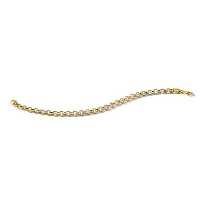 14K Yellow Gold Rolo Link Bracelet – view 5