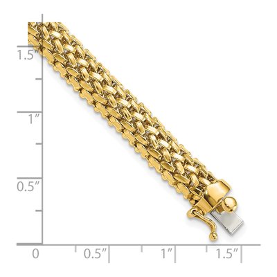 14K Yellow Gold Mesh Bracelet – view 4