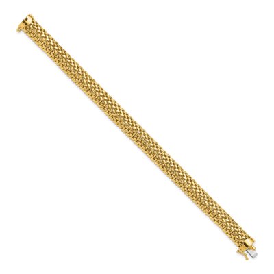 14K Yellow Gold Mesh Bracelet – view 3
