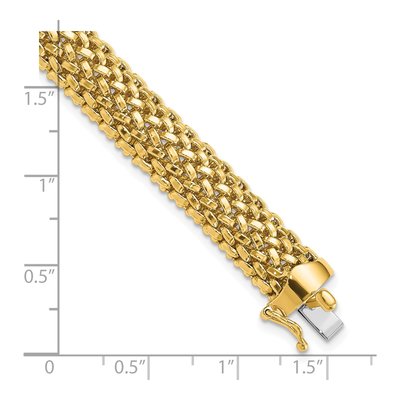 14K Yellow Gold Mesh Bracelet – view 4