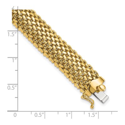 14K Yellow Gold Mesh Bracelet – view 3