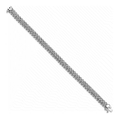 14K White Gold Mesh Bracelet – view 2