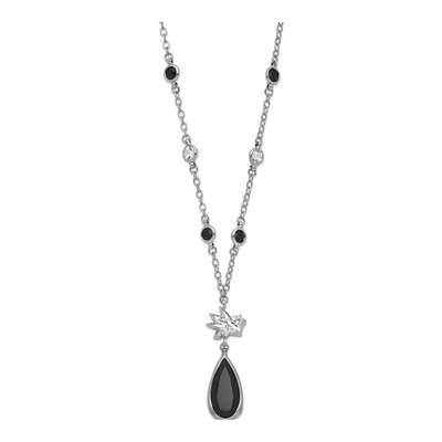 San Jose Sharks Brass Crystal Clear Necklace – view 2