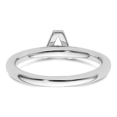 14K White Gold 1/20 ct tw Diamond Stackable Initial A Ring – view 6