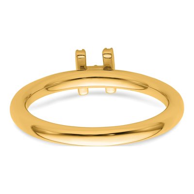 14K Yellow Gold 1/20 ct tw Diamond Stackable Initial H Ring – view 5