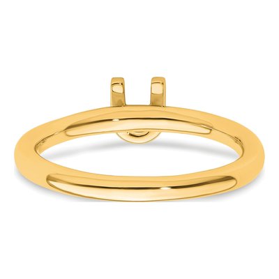 14K Yellow Gold 1/20 ct tw Diamond Initial U Ring – view 5