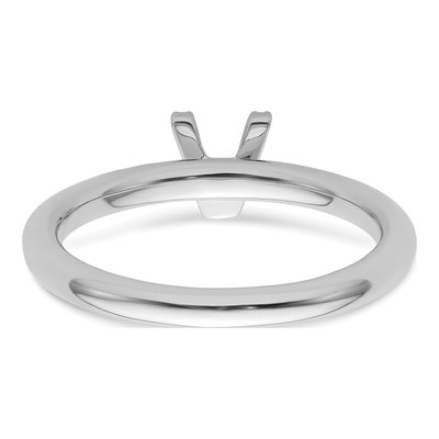 14K White Gold 1/20 ct tw Diamond Stackable Initial V Ring – view 5