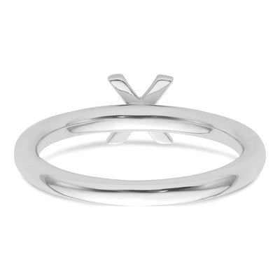 14K White Gold 1/20 ct tw Diamond Stackable Initial X Ring – view 5