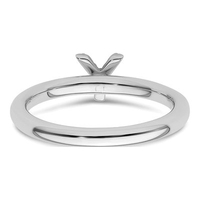 14K White Gold Diamond Stackable Initial Y Ring – view 5
