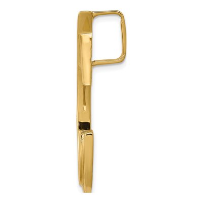 14K Yellow Gold Omega Slide Pendant – view 3