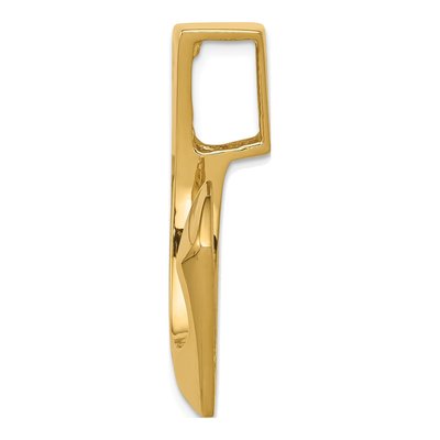 14K Yellow Gold Omega Slide Pendant – view 3