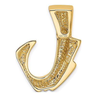 14K Yellow Gold Omega Slide Pendant – view 4