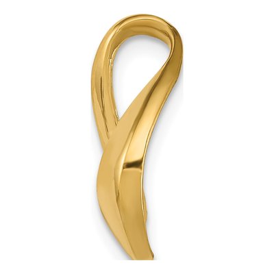 14K Yellow Gold Polished Slide Pendant – view 3