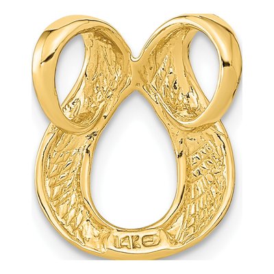 14K Yellow Gold Polished Slide Pendant – view 5
