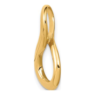 14K Yellow Gold Polished Slide Pendant – view 3