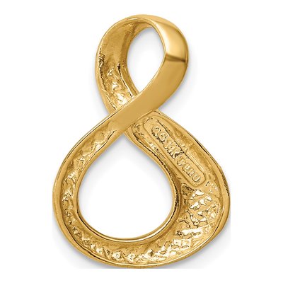 14K Yellow Gold Polished Slide Pendant – view 5