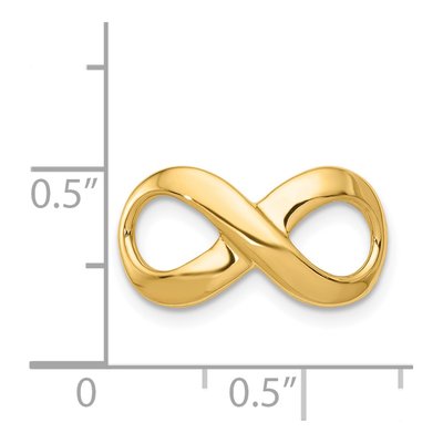 14K Yellow Gold Infinity Charm – view 5