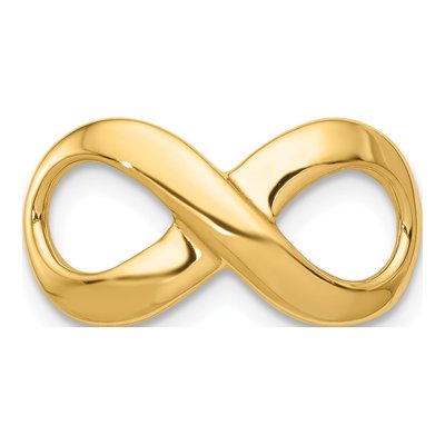 14K Yellow Gold Infinity Charm