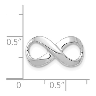 14K White Gold Infinity Charm – view 4