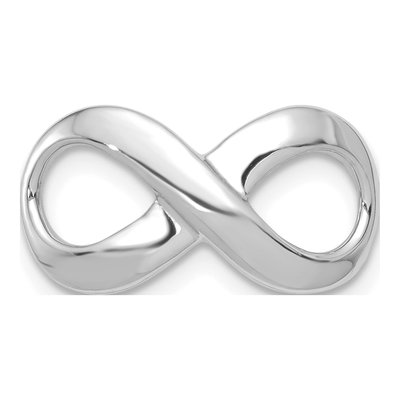 14K White Gold Infinity Charm