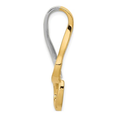 14K Two-Tone Gold Slide Pendant – view 3