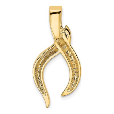 14K Two-Tone Gold Slide Pendant – view 4