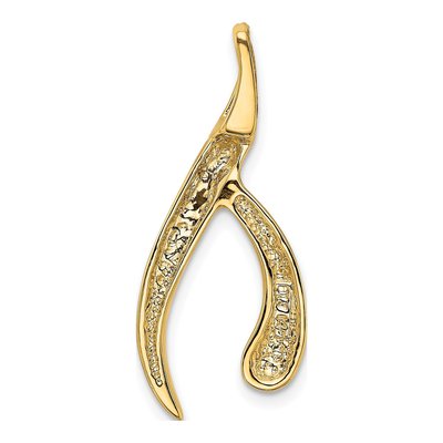 14K Yellow Gold Fits Up to Regular Fancy Reversible Slide Pendant – view 4