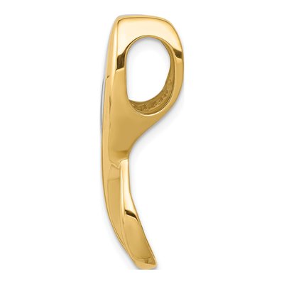 14K Two-Tone Gold Reversible Slide Pendant – view 3