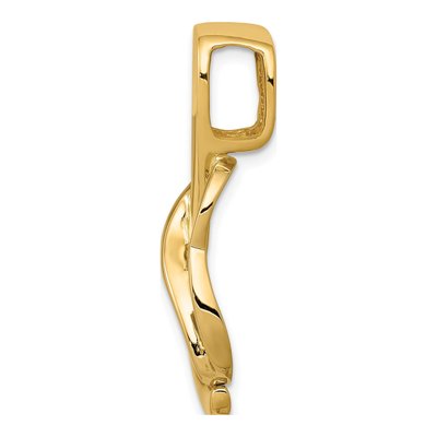 14K Two-Tone Gold Slide Pendant – view 3