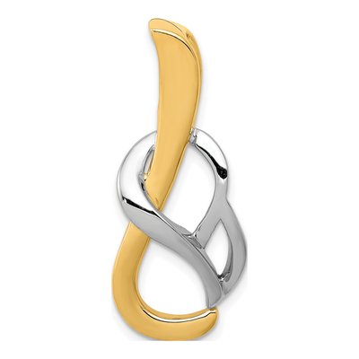 14K Two-Tone Gold Slide Pendant