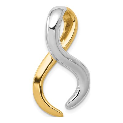 14k Two-Tone Gold Slide Pendant