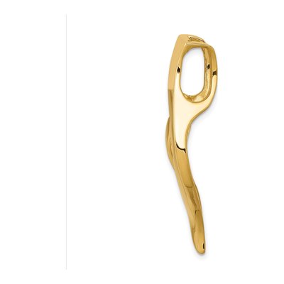 14K Yellow Gold Omega Slide Pendant – view 3