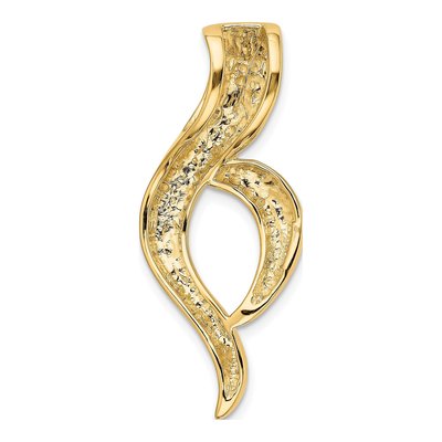 14K Yellow Gold Omega Slide Pendant – view 4