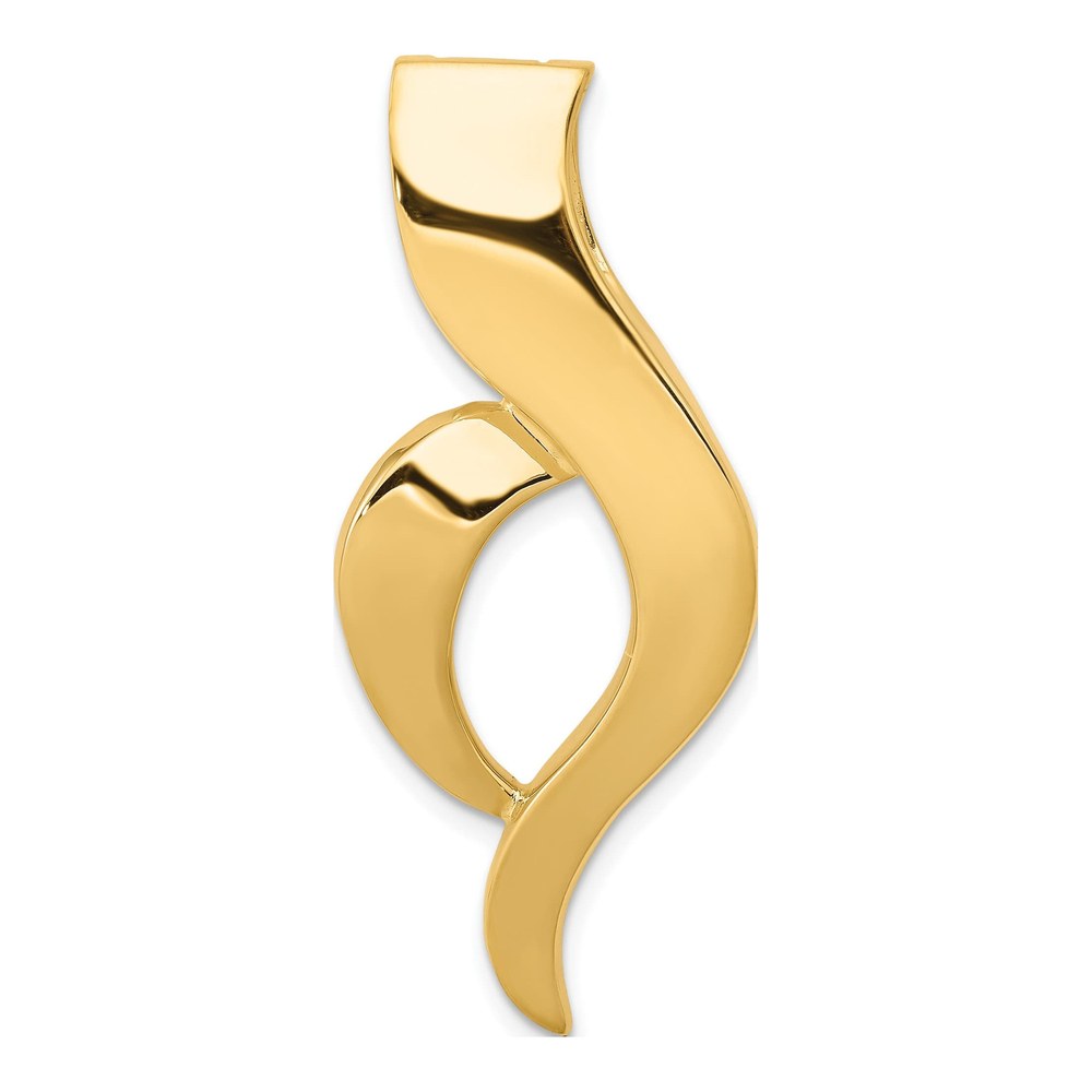 14K Yellow Gold Omega Slide Pendant