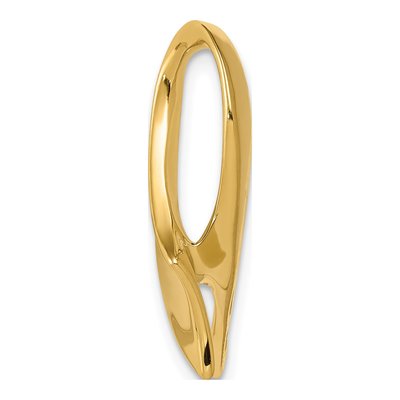 14K Yellow Gold Fits Up to Regular Fancy Reversible Slide Pendant – view 3