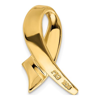 14K Yellow Gold Fits Up to Regular Fancy Reversible Slide Pendant – view 4