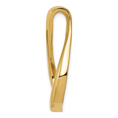 14K Yellow Gold Omega Slide Pendant – view 3